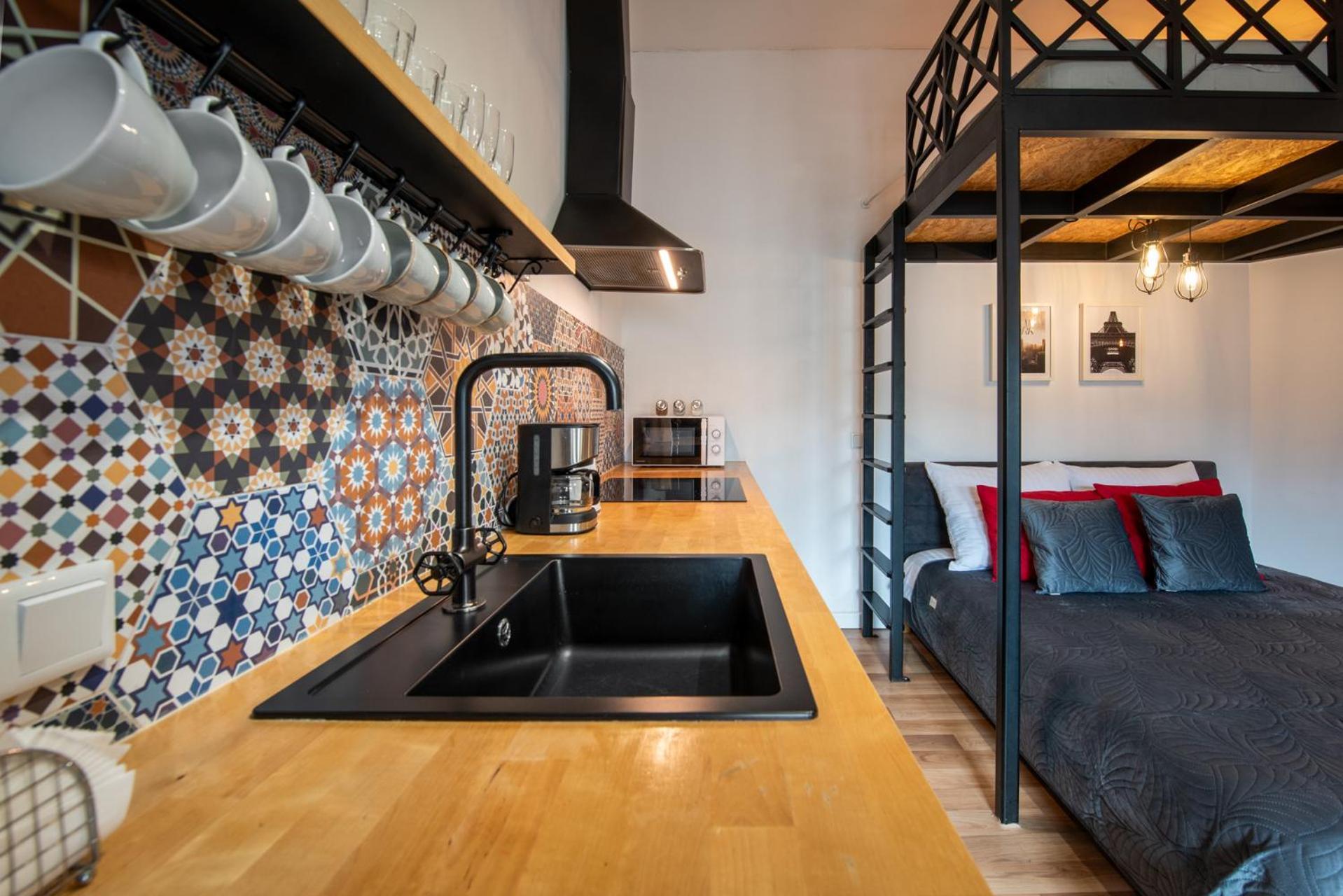 Modern Apartment Arizona Studio Old Town Dietla Balcony Krasków Eksteriør bilde